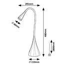 Asztali lámpa RÁBALUX Jeff2 LED 4W műanyag fekete