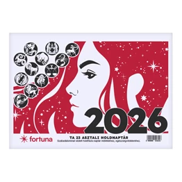 Asztali naptár FORTUNA TA23 holdfázissal 2026.
