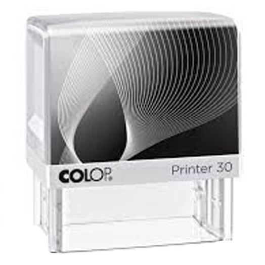 Bélyegző COLOP Printer IQ30 fekete ház kék párnával