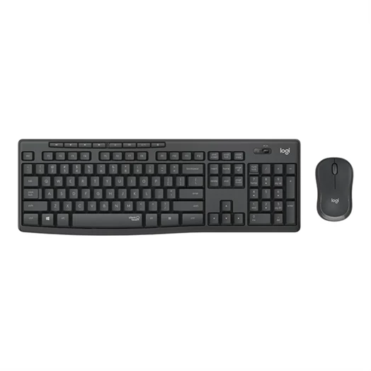 Billentyűzet + egér vezeték nélküli LOGITECH MK295 Silent HUN 2,4 Ghz grafitszürke