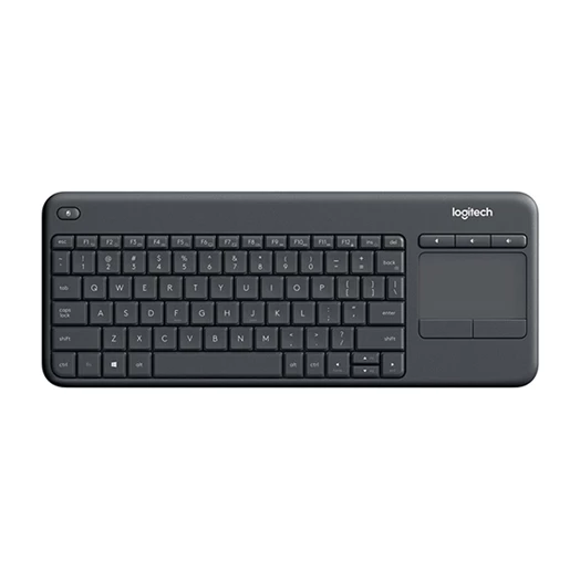 Billentyűzet vezeték nélküli LOGITECH K400 Plus Touchpad fekete