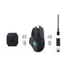 Egér vezeték nélküli LOGITECH G502 LightSpeed 2,4 Ghz 10 gombos 25600 DPI fekete