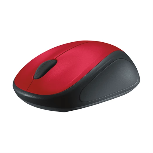 Egér vezeték nélküli LOGITECH M235 2,4 Ghz 1000 DPI piros