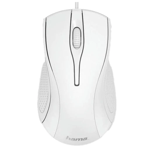 Egér vezetékes HAMA MC-200 USB 1200 DPI fehér