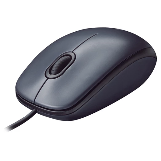 Egér vezetékes LOGITECH M100 USB 1000 DPI fekete