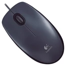 Egér vezetékes LOGITECH M100 USB 1000 DPI fekete