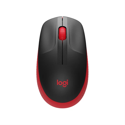 Egér vezetékes LOGITECH M190 2,4 Ghz 1000 DPI piros