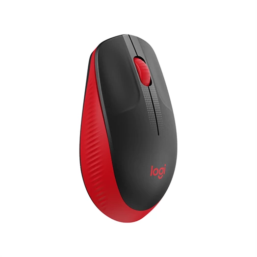 Egér vezetékes LOGITECH M190 2,4 Ghz 1000 DPI piros