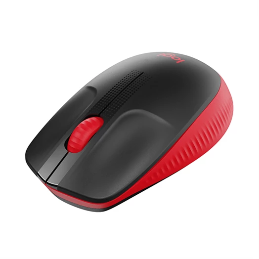 Egér vezetékes LOGITECH M190 2,4 Ghz 1000 DPI piros