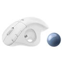 Egér vezetékes LOGITECH M575 Ergo Trackball Bluetooth 5 gombos 2000 DPI fehér