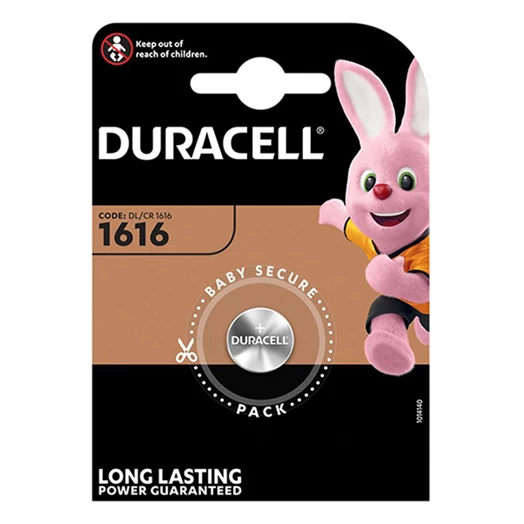 Elem gomb DURACELL DL1616 1-es