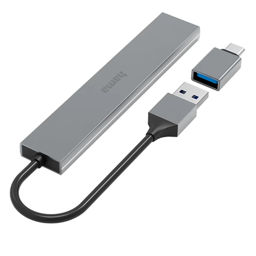 Elosztó HUB HAMA USB 3.2 + 4xUSB