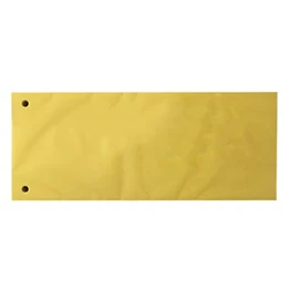 Elválasztócsík FORTUNA 105x235mm karton sárga 100 darabos