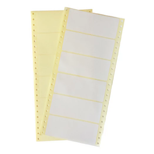 Etikett leporellós 120x48 mm egypályás 3000 címke/doboz