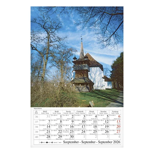 Falinaptár CSG 210x320mm álló Országjáró 2026.