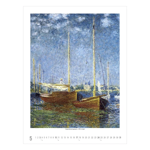 Falinaptár TOPTIMER T096 420x560mm álló Claude Monet 2026.