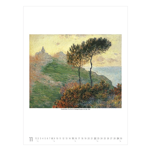 Falinaptár TOPTIMER T096 420x560mm álló Claude Monet 2026.