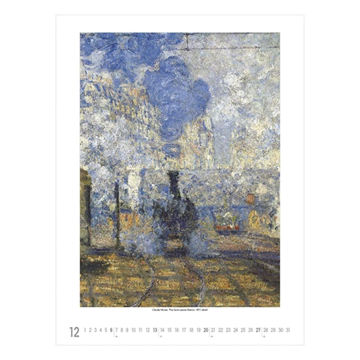 Falinaptár TOPTIMER T096 420x560mm álló Claude Monet 2026.