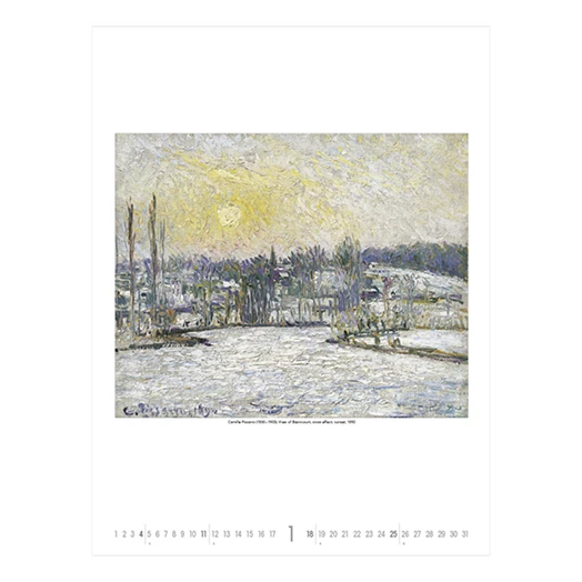 Falinaptár TOPTIMER T096 420x560mm álló Gardens impressionism 2026.