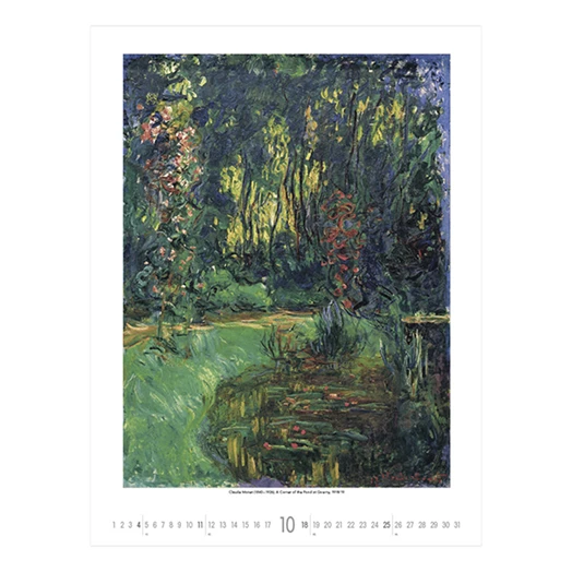 Falinaptár TOPTIMER T096 420x560mm álló Gardens impressionism 2026.