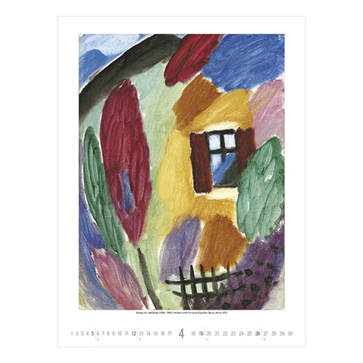 Falinaptár TOPTIMER T096 420x560mm álló Monet to klee 2026.
