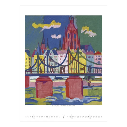 Falinaptár TOPTIMER T096 420x560mm álló Monet to klee 2026.