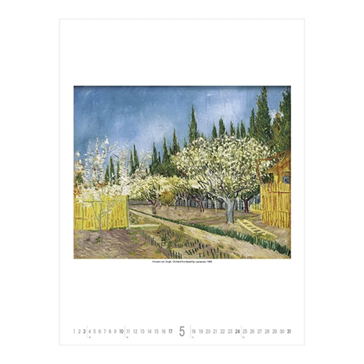 Falinaptár TOPTIMER T096 420x560mm álló Vincent Van Gogh 2026.
