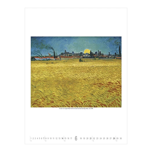 Falinaptár TOPTIMER T096 420x560mm álló Vincent Van Gogh 2026.