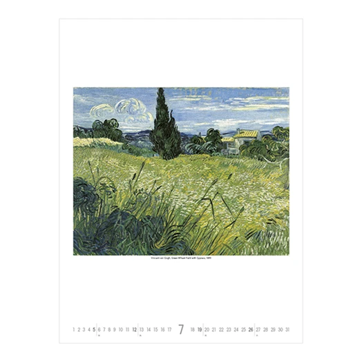 Falinaptár TOPTIMER T096 420x560mm álló Vincent Van Gogh 2026.
