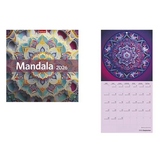Falinaptár TOPTIMER T098 290x580mm álló Mandala 2026.