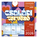Falinaptár mágneses LIZZY CARD 220x220mm 2 hetes Családi tervező 2026.