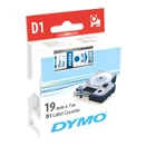 Feliratozó szalag DYMO D1 19mm x 7m fehér alapon kék írásszín