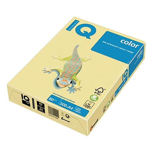 Fénymásolópapír színes IQ Color A/4 160 g pasztell krém CR20 250 ív/csomag