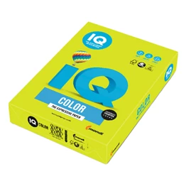 Fénymásolópapír színes IQ Color A/3 80 gr neon zöld NEOGN 500 ív/csomag