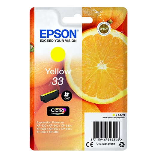 Festékpatron EPSON T3344 sárga 4,5ml