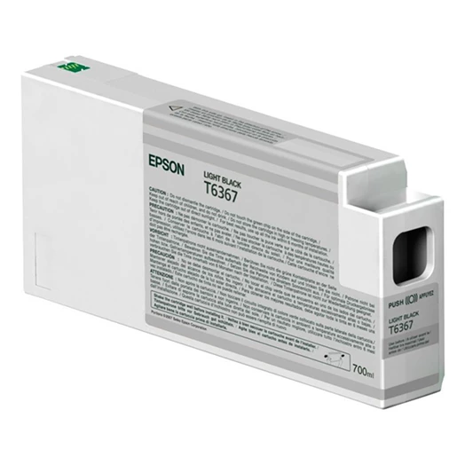 Festékpatron EPSON T6367 világos fekete 700ml