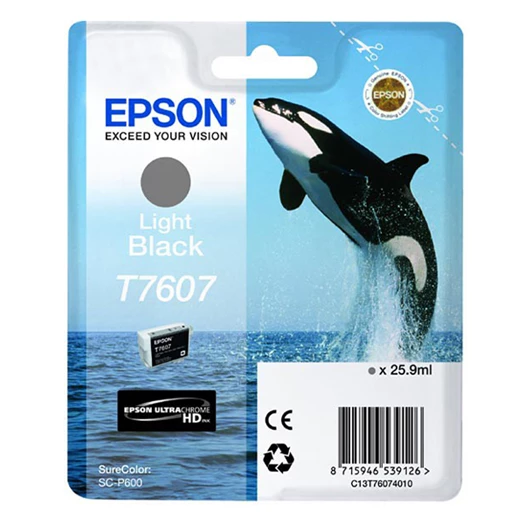 Festékpatron EPSON T7607 világos fekete 25,9ml