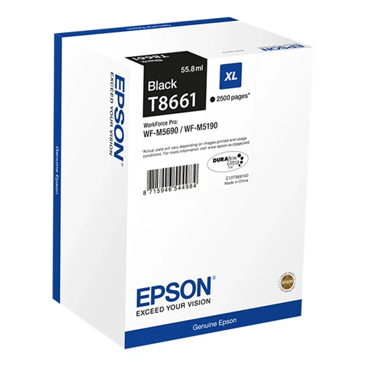 Festékpatron EPSON T8661 fekete 55,8ml