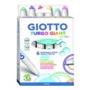 Filctoll GIOTTO Turbo Giant pasztell vastag 7,5mm akasztható 6 darabos
