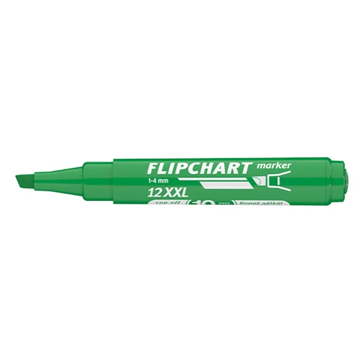 Flipchart marker ICO Artip 12 XXL vágott zöld 1-4mm