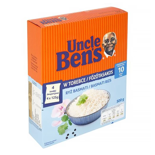 Főzőtasakos rizs UNCLE BEN`S basmati 4x125g