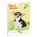 Füzet vonalas ARS UNA A/5 32 lapos 14-32 1. osztályos Cuki-Welsh corgi