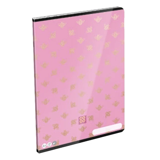 Füzet LIZZY CARD A/4 40 lapos sima Cornell Pink Bee