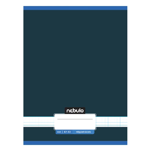 Füzet kockás NEBULO A/4 32 lapos 87-32 Monochrome és Gradient fiús 12 darabos
