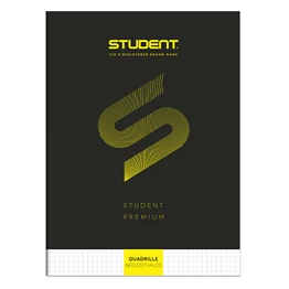 Füzet kockás ICO Student Black Prémium A/4 80 lapos