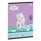 Füzet sima ARS UNA A/5 32 lapos 20-32 Cute Animals-Unicorn