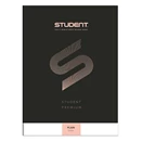 Füzet sima ICO Student Black Prémium A/4 80 lapos