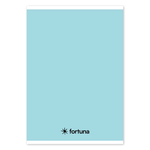 Füzet vonalas FORTUNA Monocolor A/5 32 lapos pasztell kék