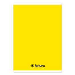 Füzet vonalas FORTUNA Monocolor A/5 32 lapos sárga
