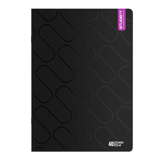 Füzet vonalas ICO Student Black Prémium A/4 40 lapos